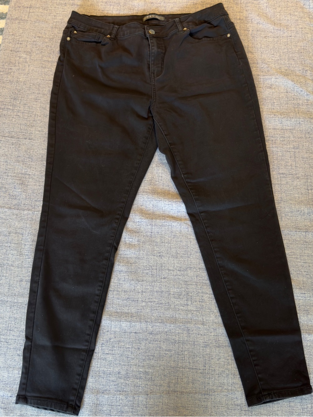 Denim&Co Black Skinny Stretch Jeans